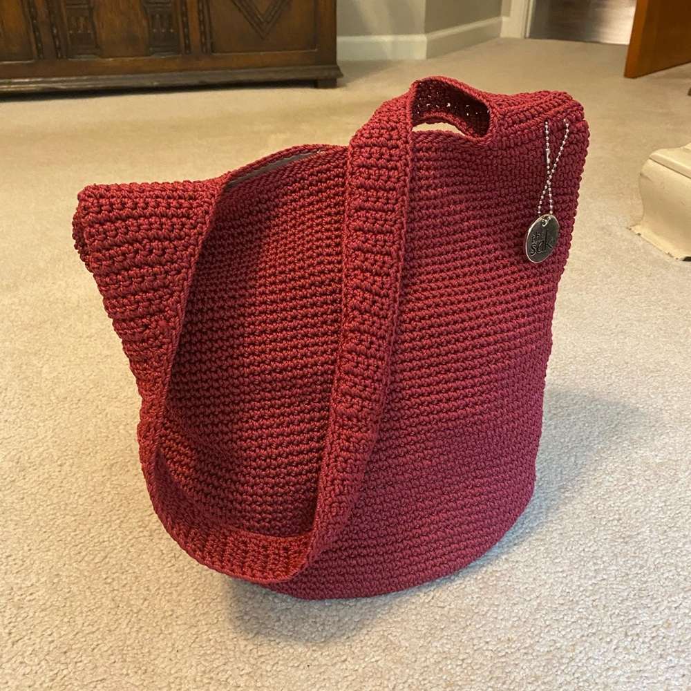 The Sak Hobo Red Crochet bag purse